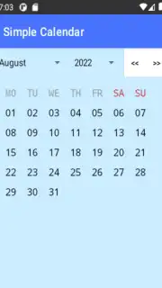 Simple Calendar captura 3