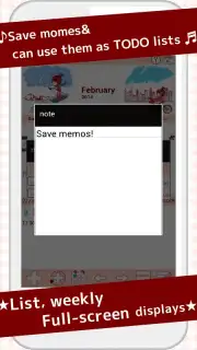 Cute Calendar Free captura 3