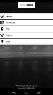 Cristiano Ronaldo Official Keyboard captura 2