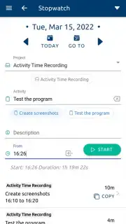 aTimeRecording - Online Time Tracking captura 7