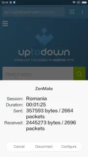 ZenMate captura 1