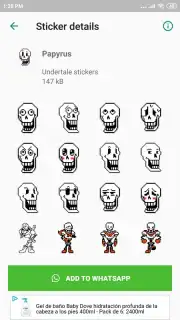 Undertale & Deltarune Stickers for WhatsApp captura 4