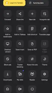 Yandex Browser (alpha) captura 10