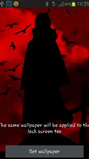 Itachi Live Wallpaper captura 8