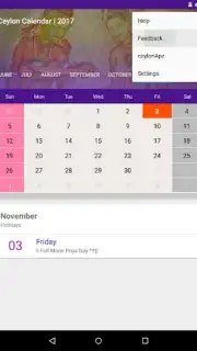 Ceylon Calendar 2015 captura 8