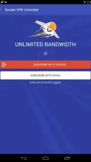 Rocket VPN captura 1