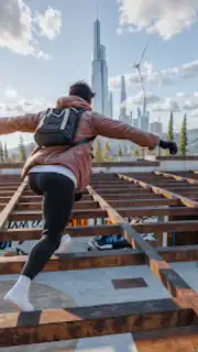 Going Up Jump Parkour Rooftop captura 2