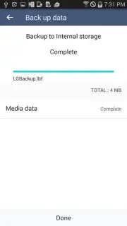 LG Backup (Sender) captura 5