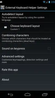 External Keyboard Helper Demo captura 6