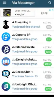 Via Messenger - Unofficial Telegram App captura 4