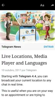Telegram Black captura 2