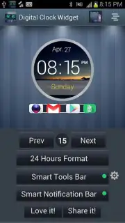 Digital Clock Widget captura 3