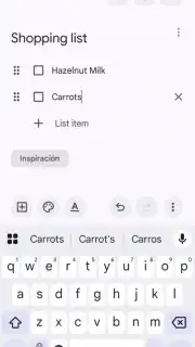 Google Keep captura 15