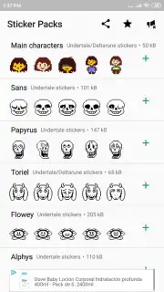 Undertale & Deltarune Stickers for WhatsApp captura 1