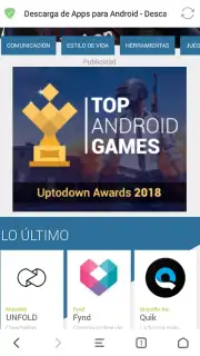 Turbo Browser captura 2