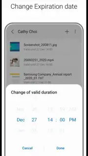 Samsung Private Share captura 2