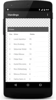 Formula Race Calendar captura 2