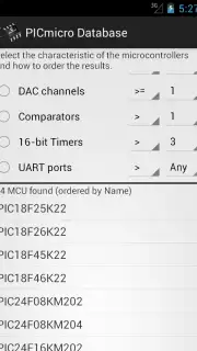 PICmicro Database captura 1
