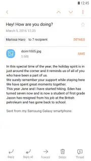 Samsung Email captura 3