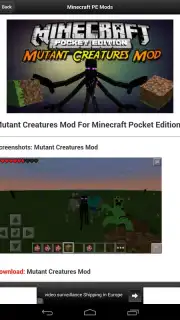 Mods Minecraft PE PRO captura 1