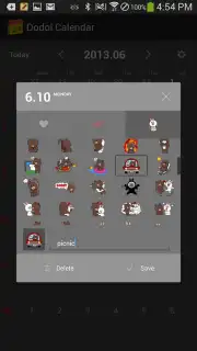 dodol Calendar Widget captura 2