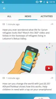 ShareTheMeal captura 1