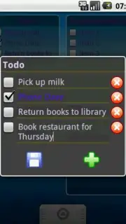 To-Do List Widget captura 1