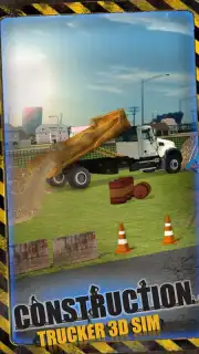 Construction Trucker 3D Sim captura 3