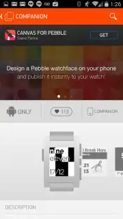 Pebble Appstore captura 3