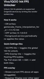 Vivo/IQOO Fps unlocker captura 2