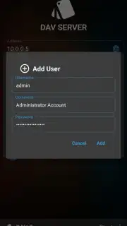 WebDav Server captura 1