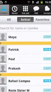 Rebtel: Llamadas y SMS Gratis captura 1