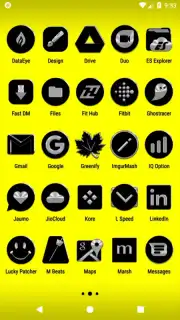 Black Icon Pack Free captura 6