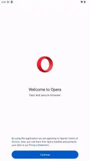 Opera Browser captura 1