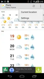 World Weather Widget captura 2