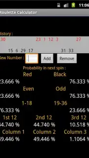 Roulette Calculator captura 1