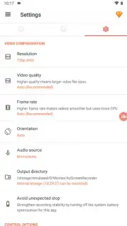 AZ Screen Recorder captura 1