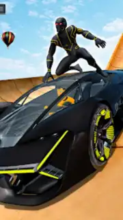 Superhero Car Stunt- Car Games captura 6