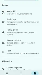 Google Contacts captura 6