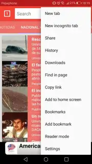 Light Browser captura 6
