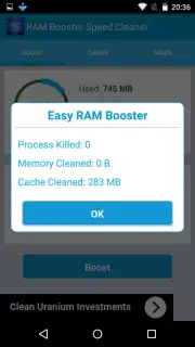 RAM Booster Speed Cleaner captura 2