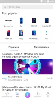 HONOR Club captura 3