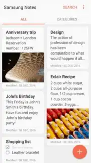 Samsung Notes captura 1