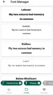 Font Manager captura 3