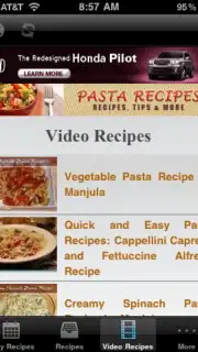 Pasta Recipes captura 1