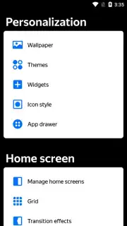 Yandex Launcher captura 4