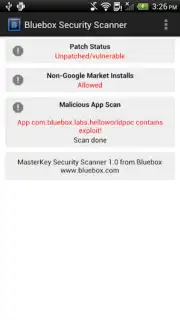 Bluebox Security Scanner captura 3