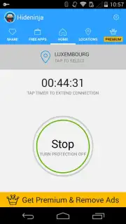 Hideninja Free VPN captura 4