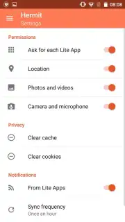 Hermit Lite Apps Browser captura 7