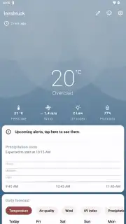 Breezy Weather captura 1